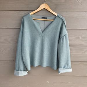 UO Jax Inside Out Notch Neck Sweater
